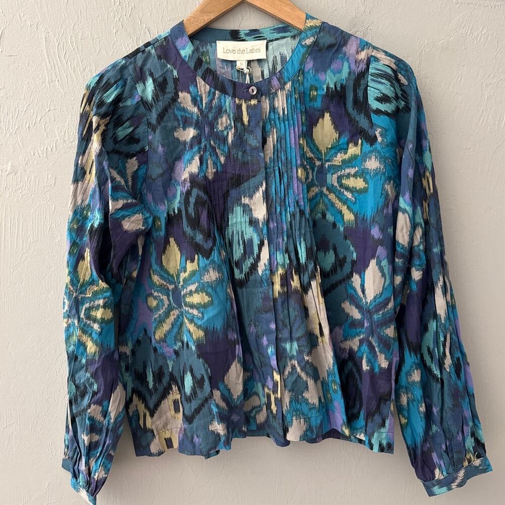 Love The Label‎ Lavina Top Symphonic Ikat Print Size Small - Picture 4 of 10